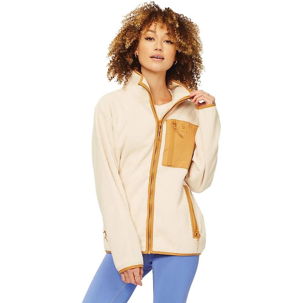 billabong | switchback fleece jacket full zip whisper xs nwt